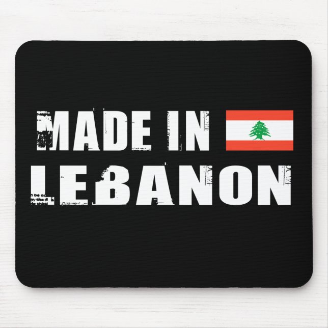 Made in Lebanon Mouse Mat (Front)