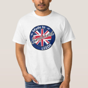 Made in Leeds England Union Jack Flag T-Shirt