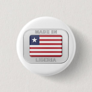 Made in Liberia 3 Cm Round Badge