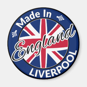 Made in Liverpool England Union Jack Flag Magnet