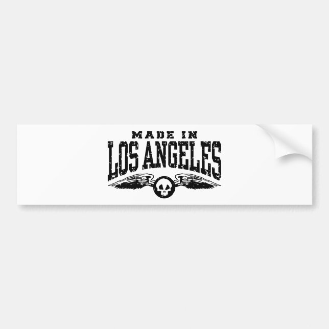 Made In Los Angeles Bumper Sticker (Front)