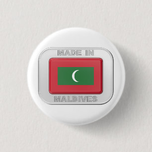 Made in Maldives 3 Cm Round Badge