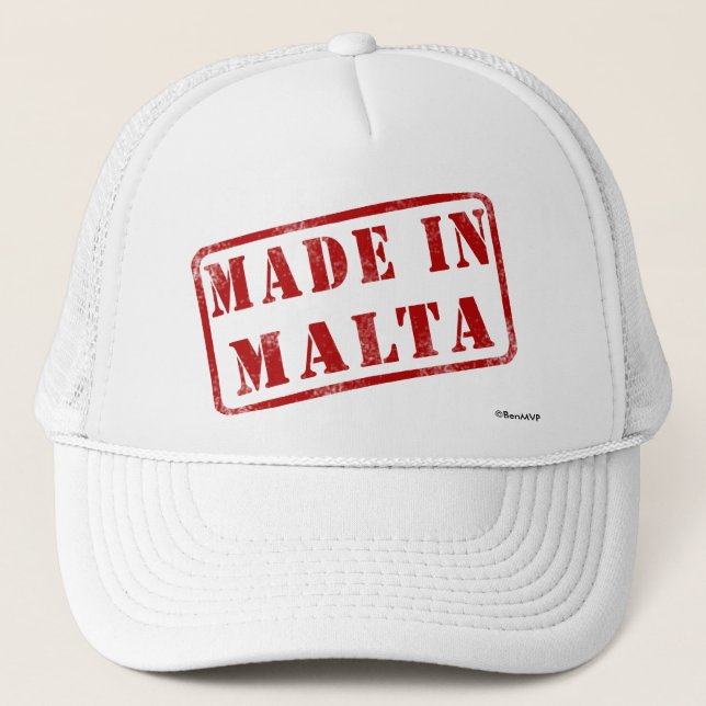 Made in Malta Trucker Hat (Front)
