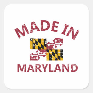 Made in Maryland Square Sticker