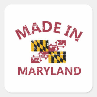 Made in Maryland Square Sticker