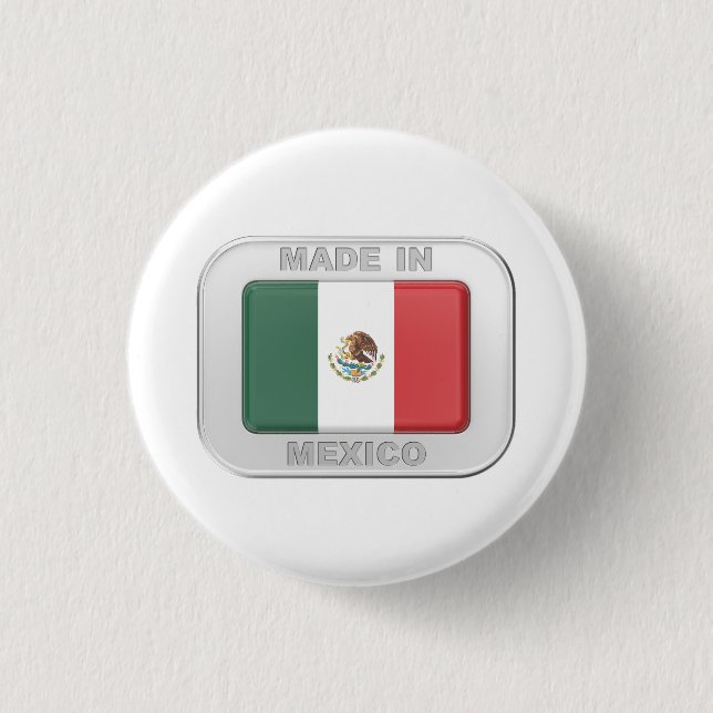 Made in Mexico 3 Cm Round Badge (Front)
