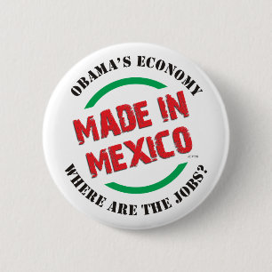 Made In Mexico 6 Cm Round Badge