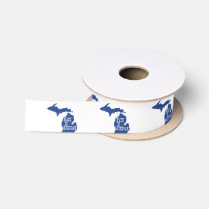 Made In Michigan Satin Ribbon