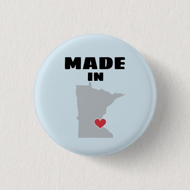 Made In Minnesota Button (Front)