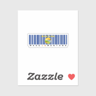 Made in Missouri Barcode Flag Sticker – State