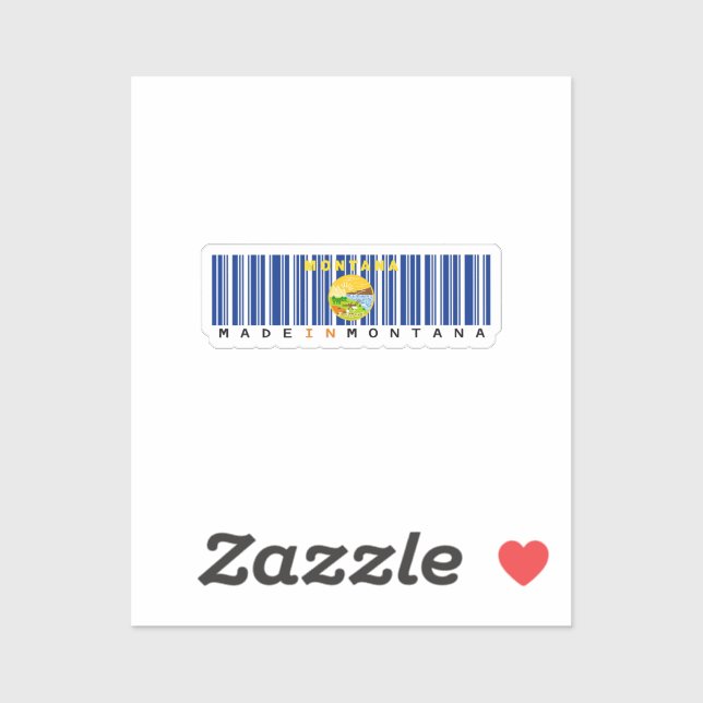 Made in Missouri Barcode Flag Sticker – State (Sheet)