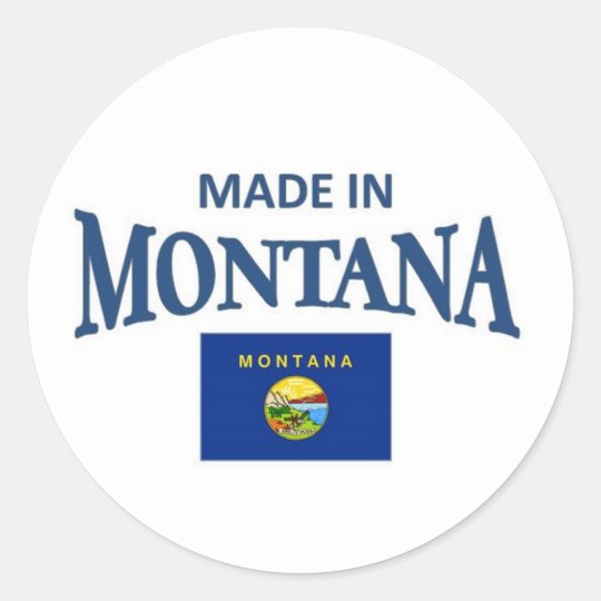 Made in Montana Classic Round Sticker