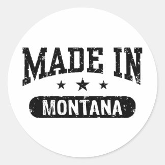 Made In Montana Classic Round Sticker