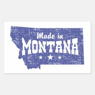 Made In Montana Rectangular Sticker