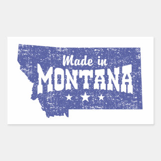 Made In Montana Rectangular Sticker