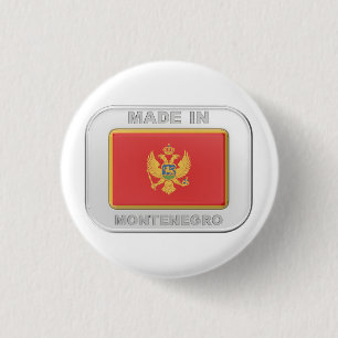 Made in Montenegro 3 Cm Round Badge
