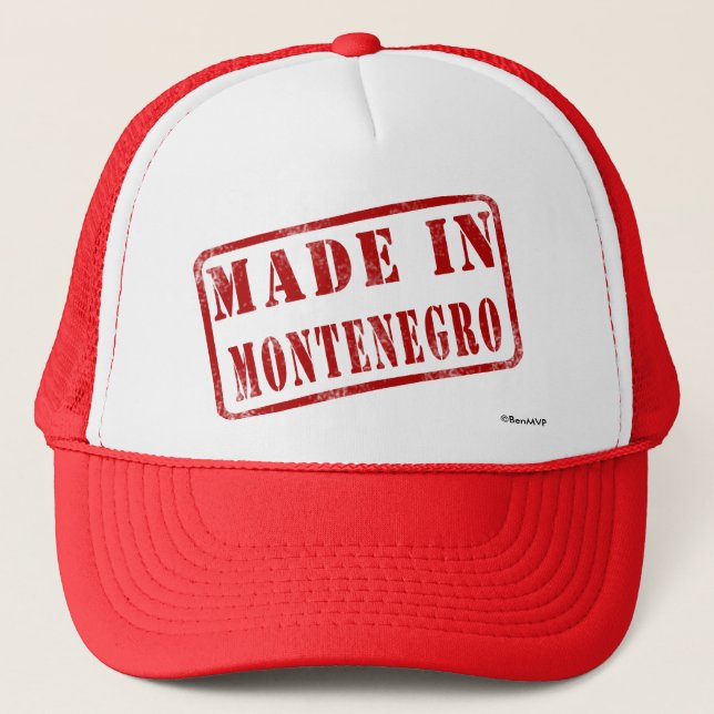 Made in Montenegro Trucker Hat (Front)
