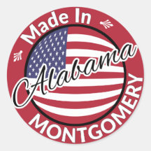 Made in Montgomery Alabama Stars and Stripes Flag