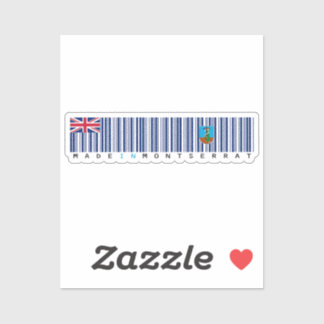 Made in Montserrat Barcode Flag