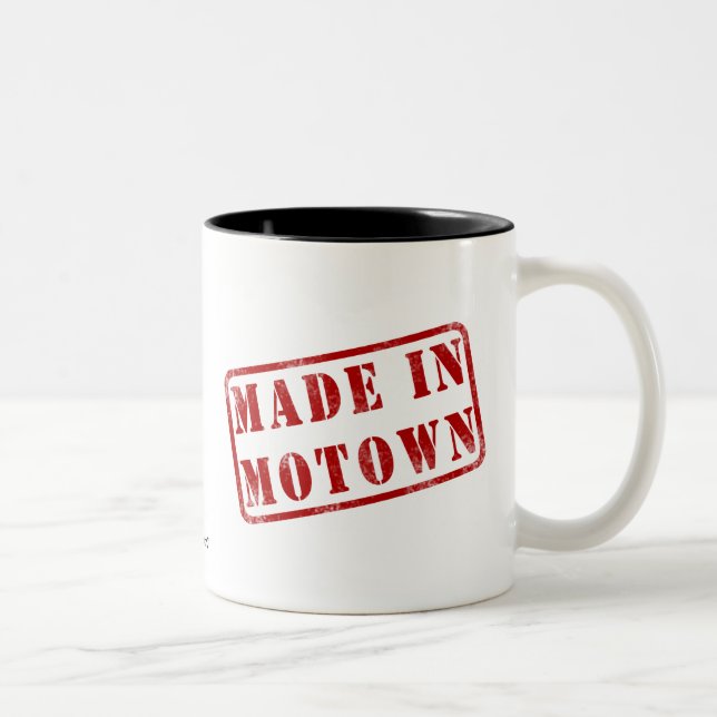 Made in Motown Two-Tone Coffee Mug (Right)