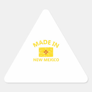 Made in NEW MEXICO United States Flag designs Triangle Sticker