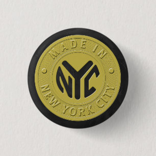 Made In New York 3 Cm Round Badge