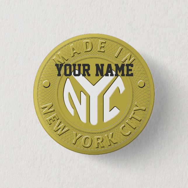 Made In New York 3 Cm Round Badge (Front)