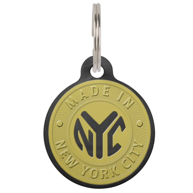 Made In New York Pet Tag (Front)