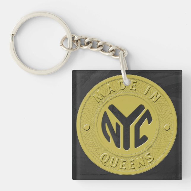 Made In New York Queens Key Ring (Front)