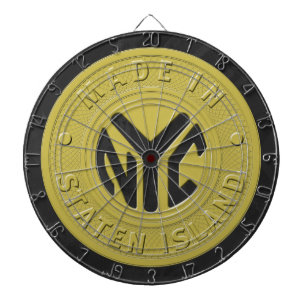 Made In New York Staten Island Dartboard