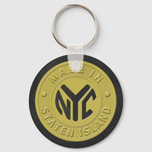 Made In New York Staten Island Key Ring