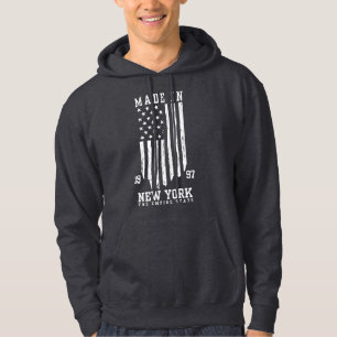 Made in New York the Empire State 1997 Birth Year Hoodie
