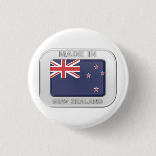 Made in New Zealand 3 Cm Round Badge