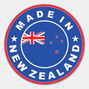made in new zealand country flag product label
