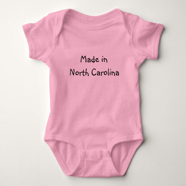 Made in North Carolina infant Creeper (Front)