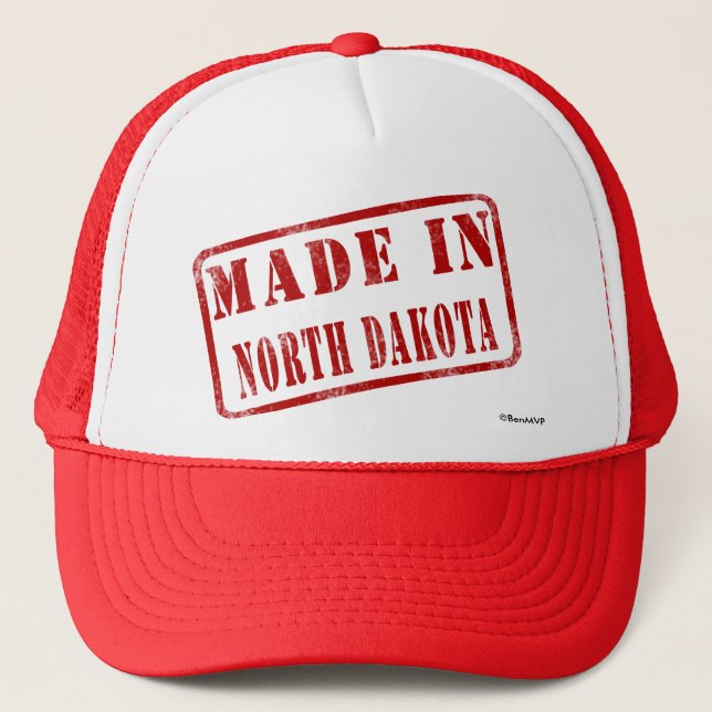 Made in North Dakota Trucker Hat (Front)