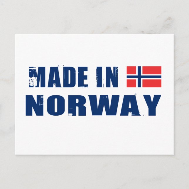 Made in Norway Postcard (Front)