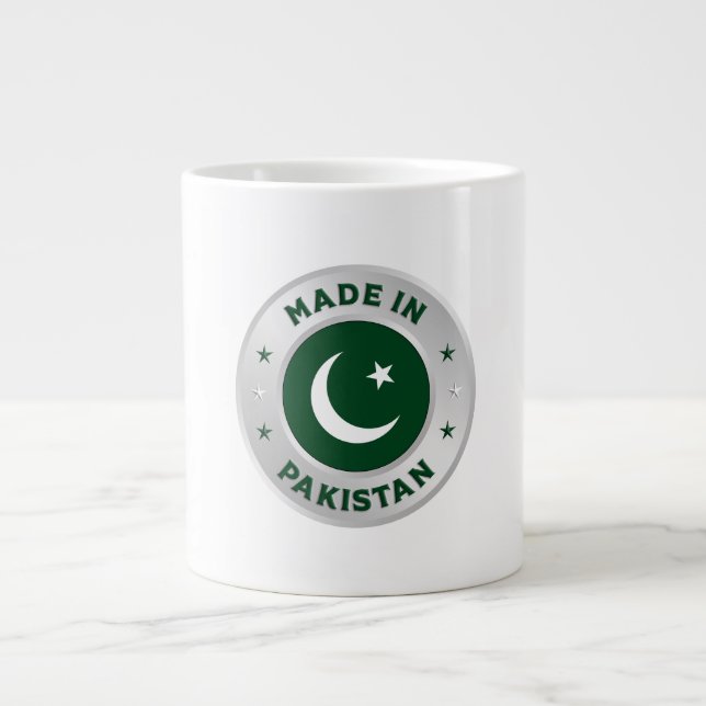 Made In Pakistan Large Coffee Mug (Front)