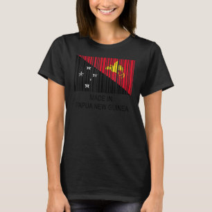 Made in Papua New Guinea Flag Barcode T-Shirt