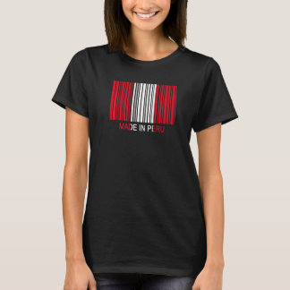 Made in Peru Flag Barcode Premium T-Shirt