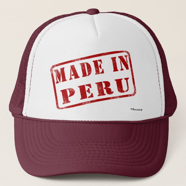 Made in Peru Trucker Hat (Front)
