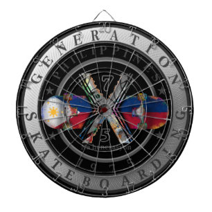 Made in Philippines 1975 Logo Dartboard