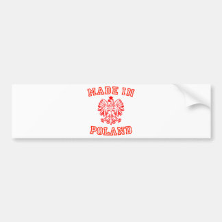 Made In Poland Bumper Sticker