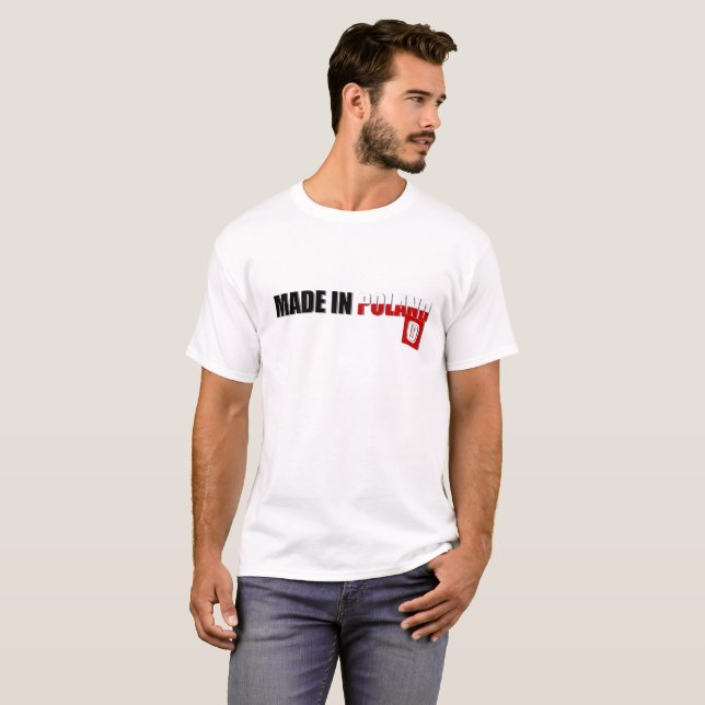 Made in Poland, original, country proud, pride tee (Front Full)