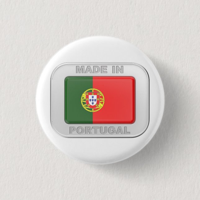 Made in Portugal 3 Cm Round Badge (Front)