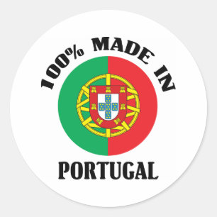 Made In Portugal Classic Round Sticker