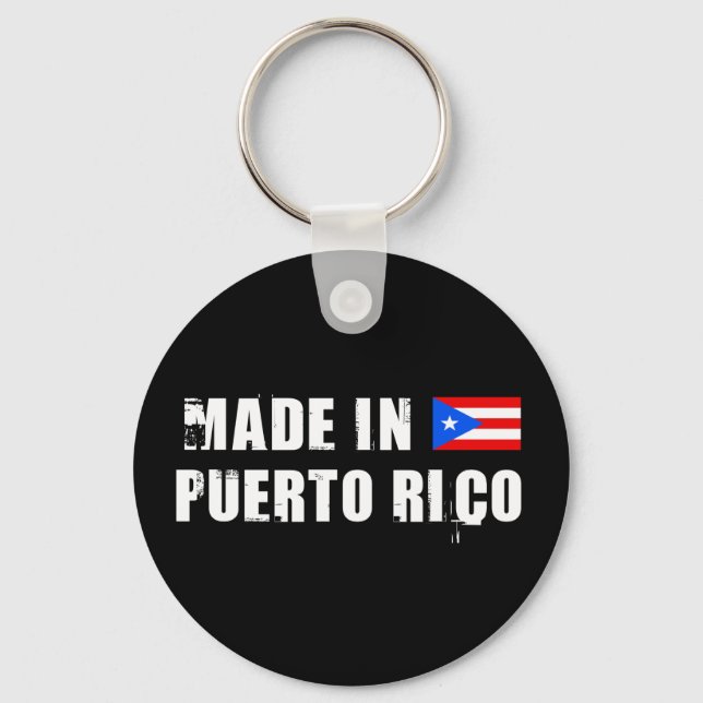 Made in Puerto Rico Key Ring (Front)