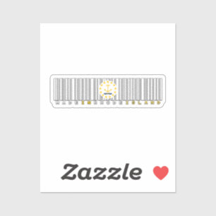 Made in Rhode Island Barcode Flag State Pride