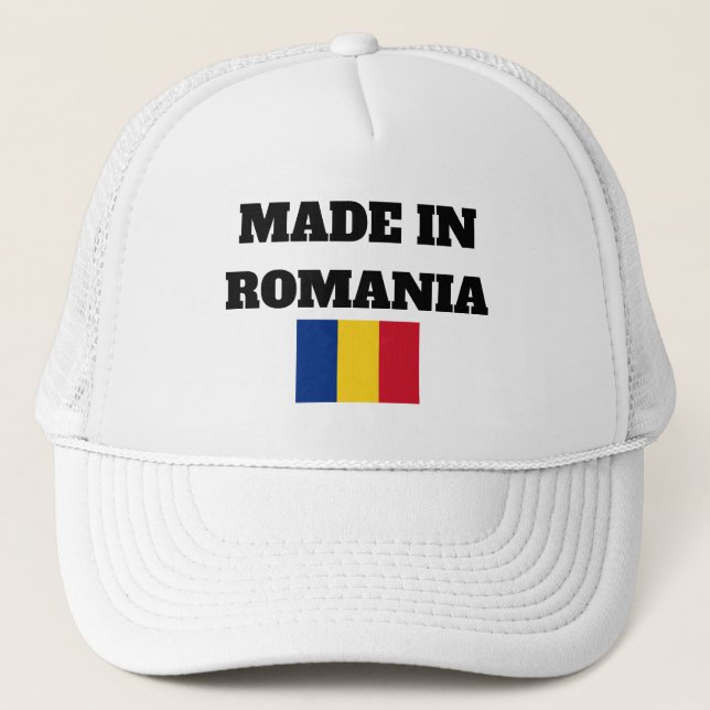 Made in Romania Trucker Hat (Front)