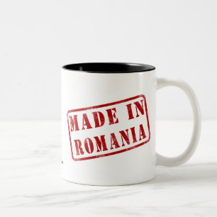 Made in Romania Two-Tone Coffee Mug